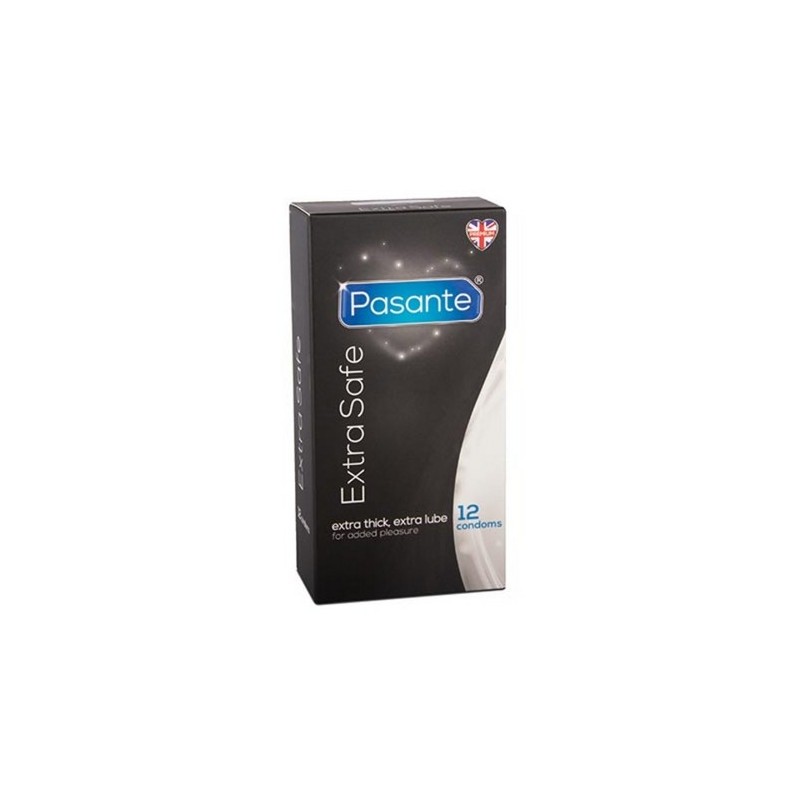 Preservativi anal più spessi e lubrificati Extra Safe 12 pezzi