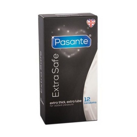 Preservativi anal più spessi e lubrificati Extra Safe 12 pezzi
