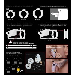 Cintura di castità maschile Cock Cage Set