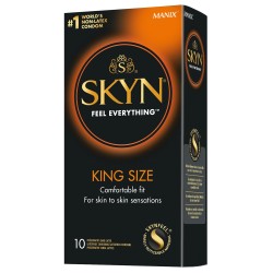 Akuel Skyn King Size - preservativi senza lattice 10 pezzi ampia vestibilita