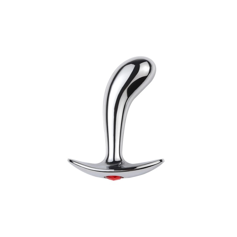 Curved Prostate Buttplug Metal Small