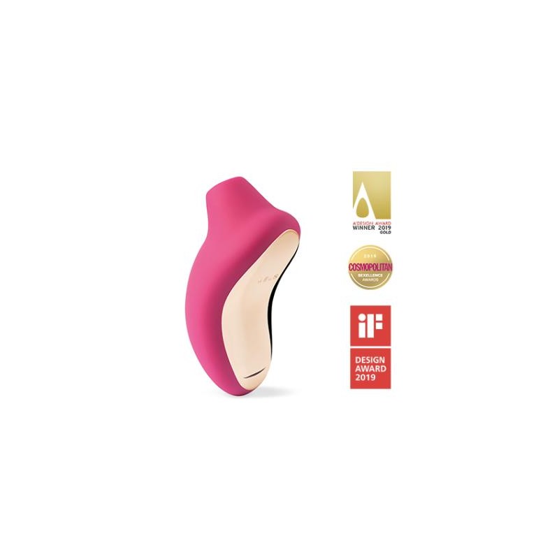 lelo sona succhiaclitoride da borsetta ricaricabile sonico color fucsia ciliegia