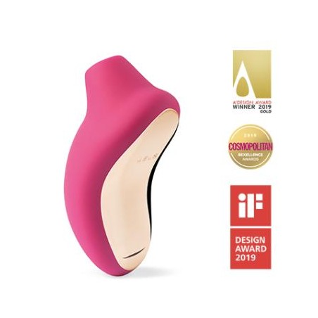 lelo sona succhiaclitoride da borsetta ricaricabile sonico color fucsia ciliegia