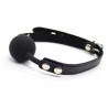 Ball Gag Nera con Cinturino Nero 4 cm
