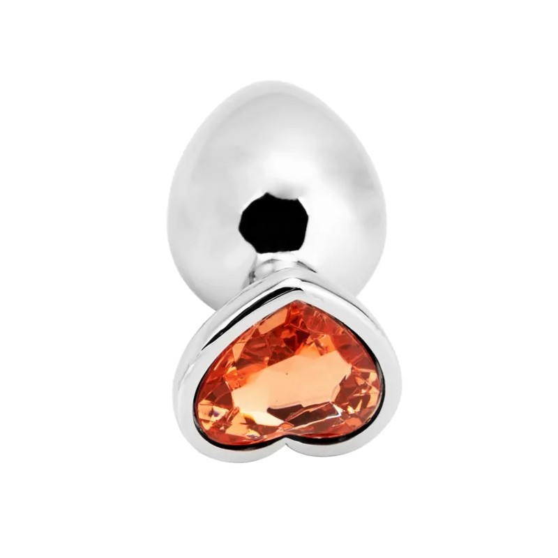 Heart Shape Anal Plug L Gold