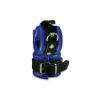 Manette in Pelle Nero - Blu