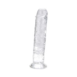 Dildo con ventosa da 7.5 pollici trasparente