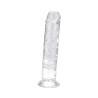 Dildo con ventosa da 7.5 pollici trasparente