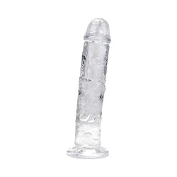 Dildo con ventosa da 9.5 pollici trasparente