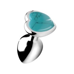 Gem Stone Turquoise Buttplug S
