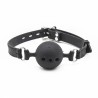 Ball Gag Nera con Cinturino Nero L