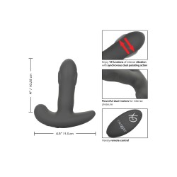 Plug Anale Ricaricabile Eclipse Remote Control Dual Pulsating Probe