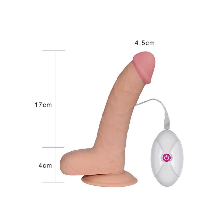 Vibratore Realistico Ultra Morbido con Telecomando 21 cm