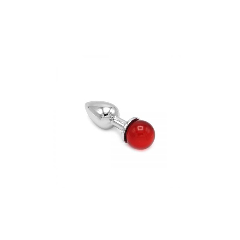 Anal Plug Ball Gem Red