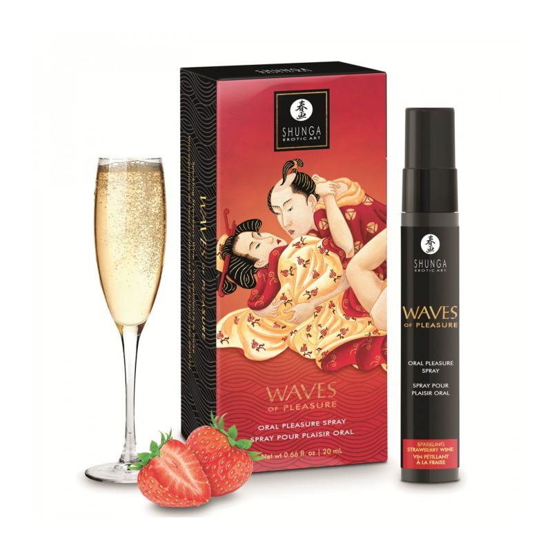 SPRAY ORALE WAVES PLEASURE 20 ML Fragole e Champ