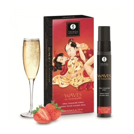 SPRAY ORALE WAVES PLEASURE 20 ML Fragole e Champ