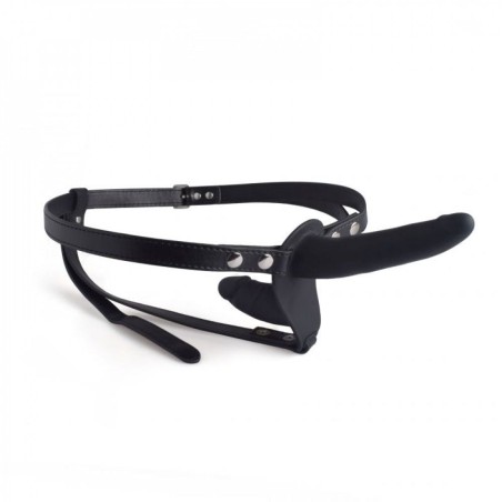 Strap on Doppio in Silicone Nero