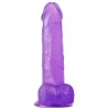 Dildo Jelly Studs Purple 20 cm