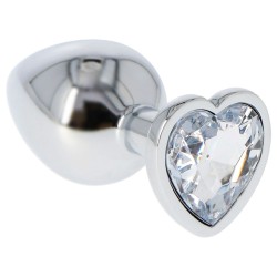 Plug Anale Cuore M Trasparente