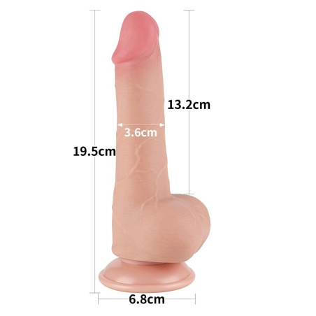 7.5'' Sliding Skin Dual Layer Dong Flesh