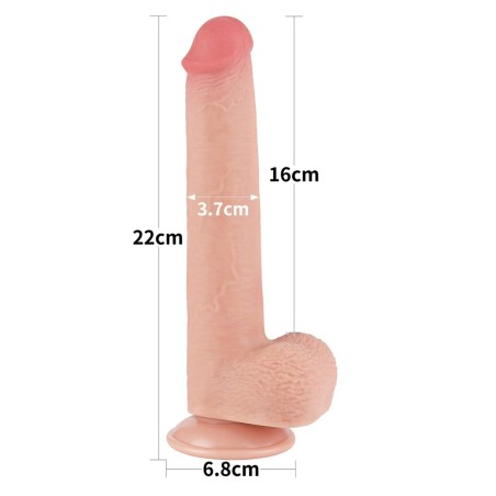 9'' Sliding Skin Dual Layer Dong