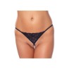 Amorable by Rimba - G-string with pearls - One Size - Black