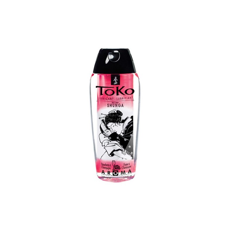 Lubrificante a base acquosa Shunga Toko Aroma fragola e vino con bollicine 165 ml