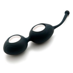 50 Shades of Grey - Palline da geisha in silicone con inserti ABS argentati