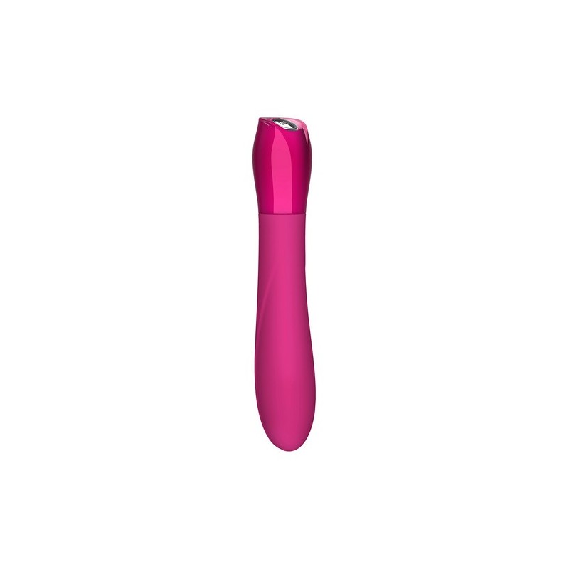 vibratore CERES ORIGINAL in silicone, 7 modalità di vibrazione, fucsia, 17,5cm x 3,5