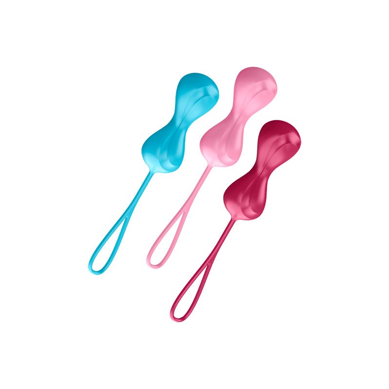 Satisfyer - Balls C02 set di 3 palline con pesi diversi 60 gr - 75 gr - 91 gr