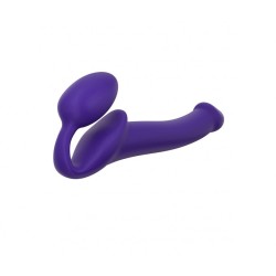 strapless strapon flessibile Strap-on me Silicone Bendable Strap-On viola - L