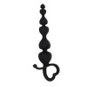 Palline Anali Silicone Nero Con Impugnatura Cuore nr79