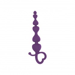 Palline Anali Silicone Viola Con Impugnatura Cuorenr79