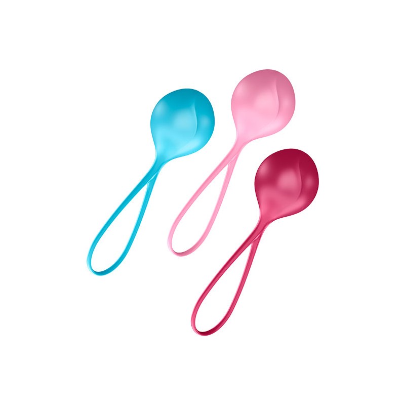 Satisfyer - Balls C03 set di 3 palline con pesi diversi 62 gr - 82 gr - 98 gr