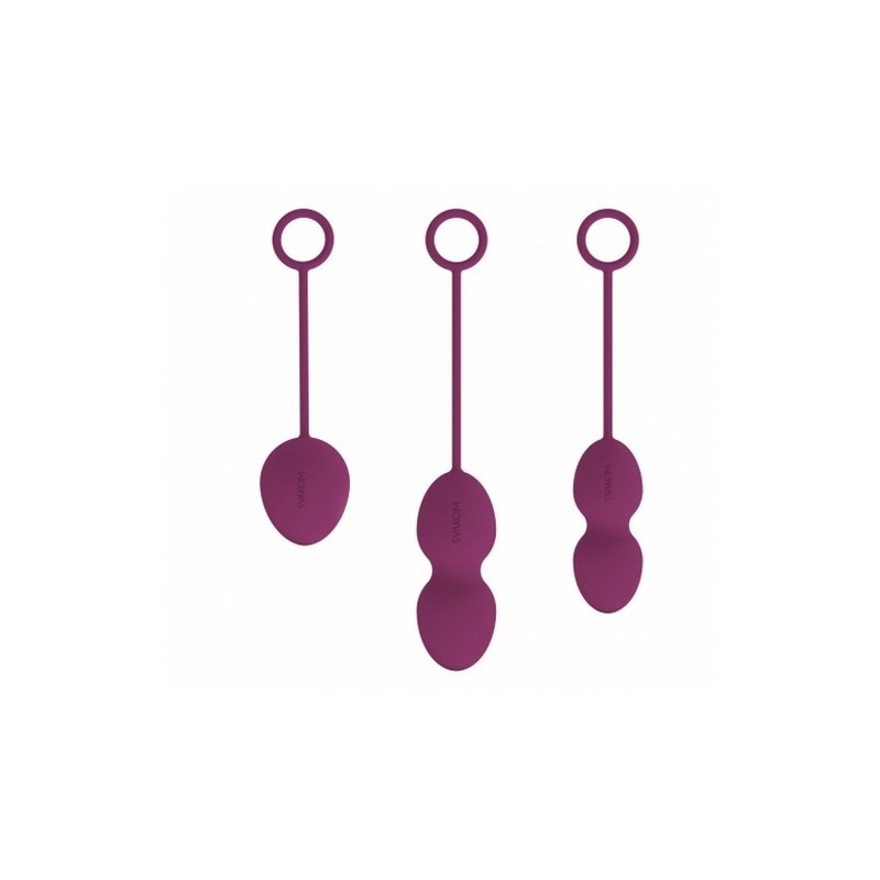 Kit palline da geisha in silicone con pesi differenti NOVA BALLS Viola