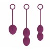 Kit palline da geisha in silicone con pesi differenti NOVA BALLS Viola