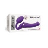 Strapless Strapon vibrante flessibile con telecomando STRAP ON ME viola - M