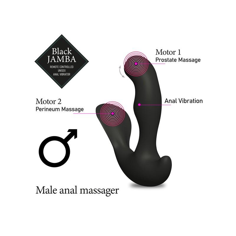 Vibratore Anale Black Jamba