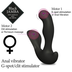 Vibratore Anale Black Jamba