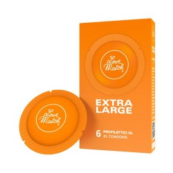 Preservativi taglia comoda Love Match XL 6 pezzi