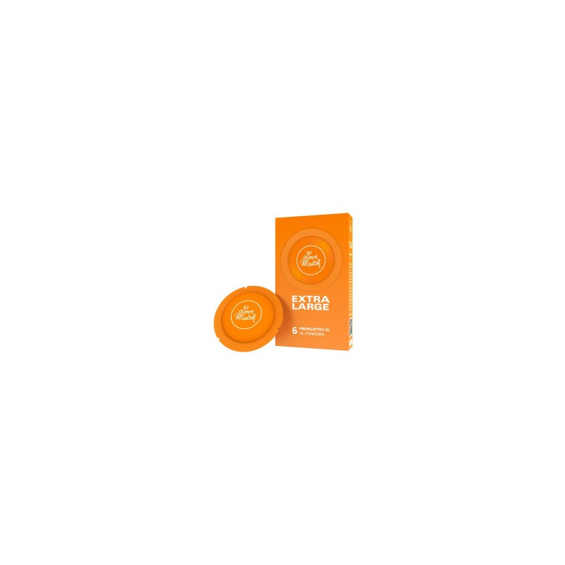 Preservativi taglia comoda Love Match XL 6 pezzi