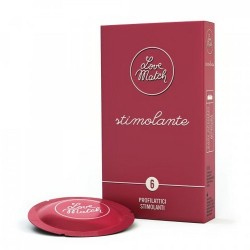 Profilattici con rilievi Love Match Stimolante 6 pezzi
