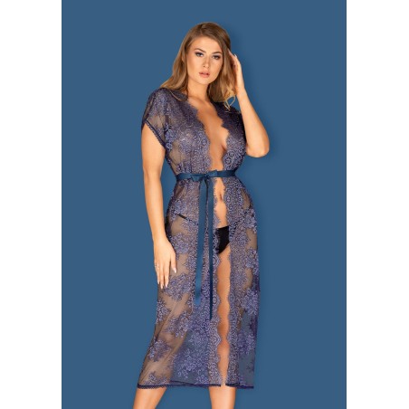 Flowlace Vestaglia in Pizzo Blu