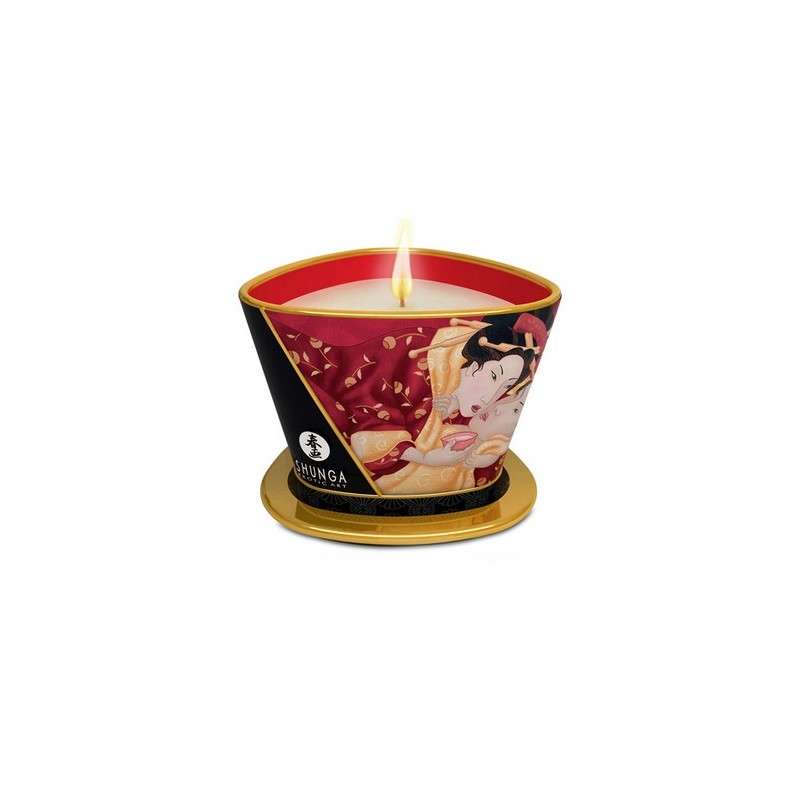 Shunga - Candela massaggio Romance aroma fragola vino frizzantino170 ml