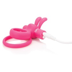 Anello Vibrante Ricaricabile con Coniglio Charged Ohare Fuxia
