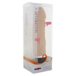 Vibratore realistico in silicone 19 cm x 4 cm carne