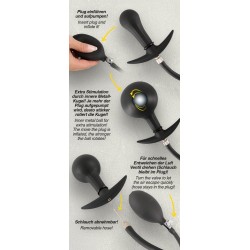 Plug Anale Gonfiabile con Tubo Removibile