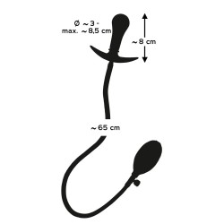 Plug Anale Gonfiabile con Tubo Removibile