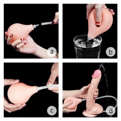 Fallo Eiaculante Realistico con Testicoli e Ventosa Squirt Extreme 28 cm