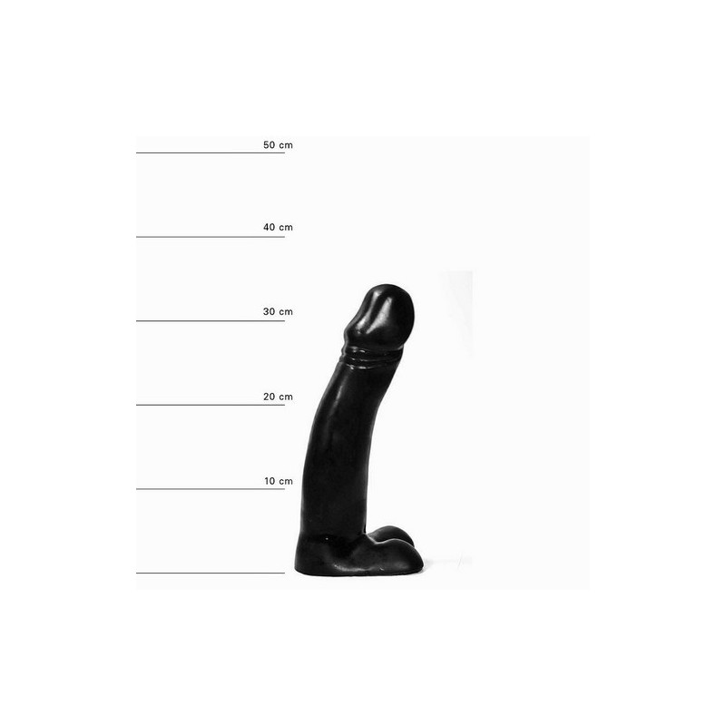 dildo realistico AB23 color nero in pvc 34 cm Diametro 5,5 cm